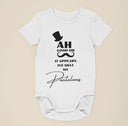 Ah Good Sir I've Shat My Pantaloons Bodysuit | Funny Baby Boy Clothes, Cute Newborn Gift & Baby Shower Present, Rude Baby Clothes