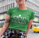 Snug Fit Crop Top | Craic Dealer Lucky Shirt | Y2K Baby Tee | Gift for Her & Friend | St. Patrick's Day Gift