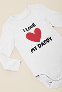 I Love My Daddy Sleepsuit, Unisex Baby Grow, Custom Vest & Bib, Perfect Baby Shower Gift, New Baby Essentials