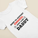 Born to Support Arsenal Just Like Daddy, Grandad, Mummy, Nanna Football Baby Vest, Arsenal Football Bodysuit | Baby Gift
