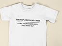My People Skills Are Fine, Intolerance To Idiots Funny T-Shirt, Novelty Gift T Shirt for Men or Women, Unisex Sizes in Black or White