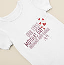 Our First Mothers Day Baby Onesie®, Mothers Day Outfit, Cute Mothers's Day Baby Romper, Baby Bib