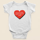 Personalised Straight From The Heart Sleepsuit, Unisex Baby Grow, Custom Vest & Bib, Perfect Baby Shower Gift, New Baby Essentials