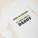 Born to Support Wolves Just Like Daddy, Grandad, Mummy, Nanna Football Baby Vest, Wolves Football Bodysuit | Baby Gift