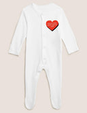 Personalised Straight From The Heart Sleepsuit, Unisex Baby Grow, Custom Vest & Bib, Perfect Baby Shower Gift, New Baby Essentials