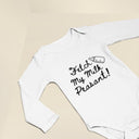 Fetch My Milk Peasant! Funny Unisex Baby Grow Sleepsuit & Custom Bib - Perfect Baby Shower Gift, New Baby Essentials