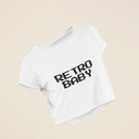 Retro Baby Crop Top | Snug Fit Crop Top| Cute Croptop | Graphic Top | Graphic Shirt | Cute Gift | Girl Crop Top