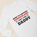Born to Support Sunderland Just Like Daddy, Grandad, Mummy, Nanna Football Baby Vest, Sunderland Football Bodysuit | Baby Gift