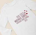 Our First Mothers Day Baby Onesie®, Mothers Day Outfit, Cute Mothers's Day Baby Romper, Baby Bib
