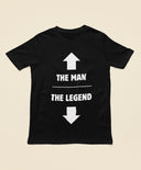 The Man The Legend T-Shirt | Funny Rude Gift Idea | Unique Mens Humor Birthday Present & Holiday Gift