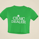 Snug Fit Crop Top | Craic Dealer Lucky Shirt | Y2K Baby Tee | Gift for Her & Friend | St. Patrick's Day Gift