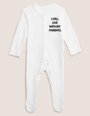 I Still Live With My Parents Baby Grow | Funny Novelty Baby Onesie & Bib | Cute Baby Outfit, Perfect Gift for New Parents
