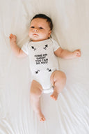 Come On Daddy You Can Do This Funny Baby Grow - Funny Novelty Baby Grow, Baby Onesie, Babygrow, Baby Outfit, Baby Bib, Baby Shower Gift