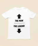 The Man The Legend T-Shirt | Funny Rude Gift Idea | Unique Mens Humor Birthday Present & Holiday Gift