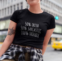 50% Irish Snug Fit Crop Top | Y2K Ireland Baby Tee | Perfect St. Patrick's Day Gift for Her & Friends | Lucky Shirt
