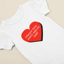 Personalised Straight From The Heart Sleepsuit, Unisex Baby Grow, Custom Vest & Bib, Perfect Baby Shower Gift, New Baby Essentials