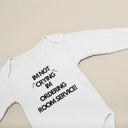 Im Not Crying Im Ordering Room Service Funny Baby Grow - Funny Novelty Baby Grow, Baby Onesie, Babygrow, Baby Bib, Baby Outfit