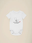 Unisex PERSONALISED Safe Forever sleepsuit, babygrow, vest, bib. Great baby shower gift, new baby gift
