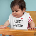 PERSONALISED If Mummy Says No I'll Ask, Vest bodysuit, baby gift, baby grow, baby bib, personalised baby gift, custom name, Funny Gift