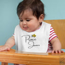 Personalised Prince Princess Bodysuit | Custom Name Baby Gift, Unique Baby Vest & Bib, Customized Baby Grow for Newborns