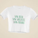 50% Irish Snug Fit Crop Top | Y2K Ireland Baby Tee | Perfect St. Patrick's Day Gift for Her & Friends | Lucky Shirt