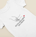 Unisex PERSONALISED Safe Forever sleepsuit, babygrow, vest, bib. Great baby shower gift, new baby gift