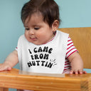 I Came From Nuttin Funny Unisex Baby Grow Sleepsuit & Custom Bib - Perfect Baby Shower Gift, New Baby Essentials