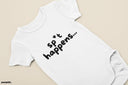Spit Happens Baby Grow | Funny Novelty Baby Onesie & Bib | Cute Outfit, Perfect Gift for New Parents