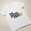 Empire Strikes Pints T-Shirt | Funny Star Wars Beer Lovers Gift for Dad, Uncle | Birthday & Father's Day Present