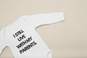 I Still Live With My Parents Baby Grow | Funny Novelty Baby Onesie & Bib | Cute Baby Outfit, Perfect Gift for New Parents
