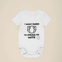 Daddy Baby Vest Bodysuit Set of 5 - Perfect Baby Grow for New Dads, Unique Gift for Newborns, Adorable Infant Clothing