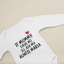 PERSONALISED If Mummy Says No I'll Ask, Vest bodysuit, baby gift, baby grow, baby bib, personalised baby gift, custom name, Funny Gift