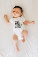 Dont Look At Me Funny Baby Grow Sleepsuit | Unisex Newborn Outfit, Perfect Baby Shower Gift & New Baby Essentials