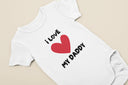 I Love My Daddy Sleepsuit, Unisex Baby Grow, Custom Vest & Bib, Perfect Baby Shower Gift, New Baby Essentials