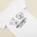 Personalized Dog Name Baby Onesie® | New Best Friend Onesie® & Dog Name Bib | Baby Shower Gift for Newborns, Dog Owner Baby Gift