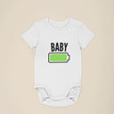 Mum & Baby Battery - Matching Mother and Baby Gift Set, Bodysuit and Mum T-Shirt, Perfect Gift for Mummy - White