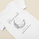 Personalised Sleepsuit, Unisex Baby Grow, Custom Vest & Bib, Perfect Baby Shower Gift, New Baby Essentials