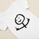 Middle Finger Babysuit | Funny Rude Baby Grow for Baby and Toddler, Unique Cursing Outfit for Boys & Girls, Perfect Coming Home Gift