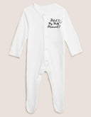 Fetch My Milk Peasant! Funny Unisex Baby Grow Sleepsuit & Custom Bib - Perfect Baby Shower Gift, New Baby Essentials