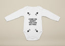 Come On Daddy You Can Do This Funny Baby Grow - Funny Novelty Baby Grow, Baby Onesie, Babygrow, Baby Outfit, Baby Bib, Baby Shower Gift