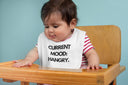 Current Mood: Hangry Funny Baby Grow - Funny Novelty Baby Grow, Baby Onesie, Joke Baby Bib, Baby Outfit