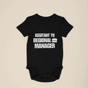 Assistant to Regional Manager - Matching Father Baby Gift Set, baby boy and baby girl gift, dad and baby match, dad gift, gift for daddy