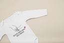 Unisex PERSONALISED Safe Forever sleepsuit, babygrow, vest, bib. Great baby shower gift, new baby gift