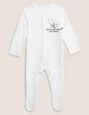 Unisex PERSONALISED Safe Forever sleepsuit, babygrow, vest, bib. Great baby shower gift, new baby gift