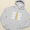 Drink Drank Drunk Funny T-Shirt | Humorous Beer Shirt for Men | Perfect Drinking Pun Gift for Friends