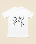 Anti-Love Stick Figure T-Shirt - Middle Finger to Love Heart, Funny Sarcastic hoodie & Tee for Humor Lovers